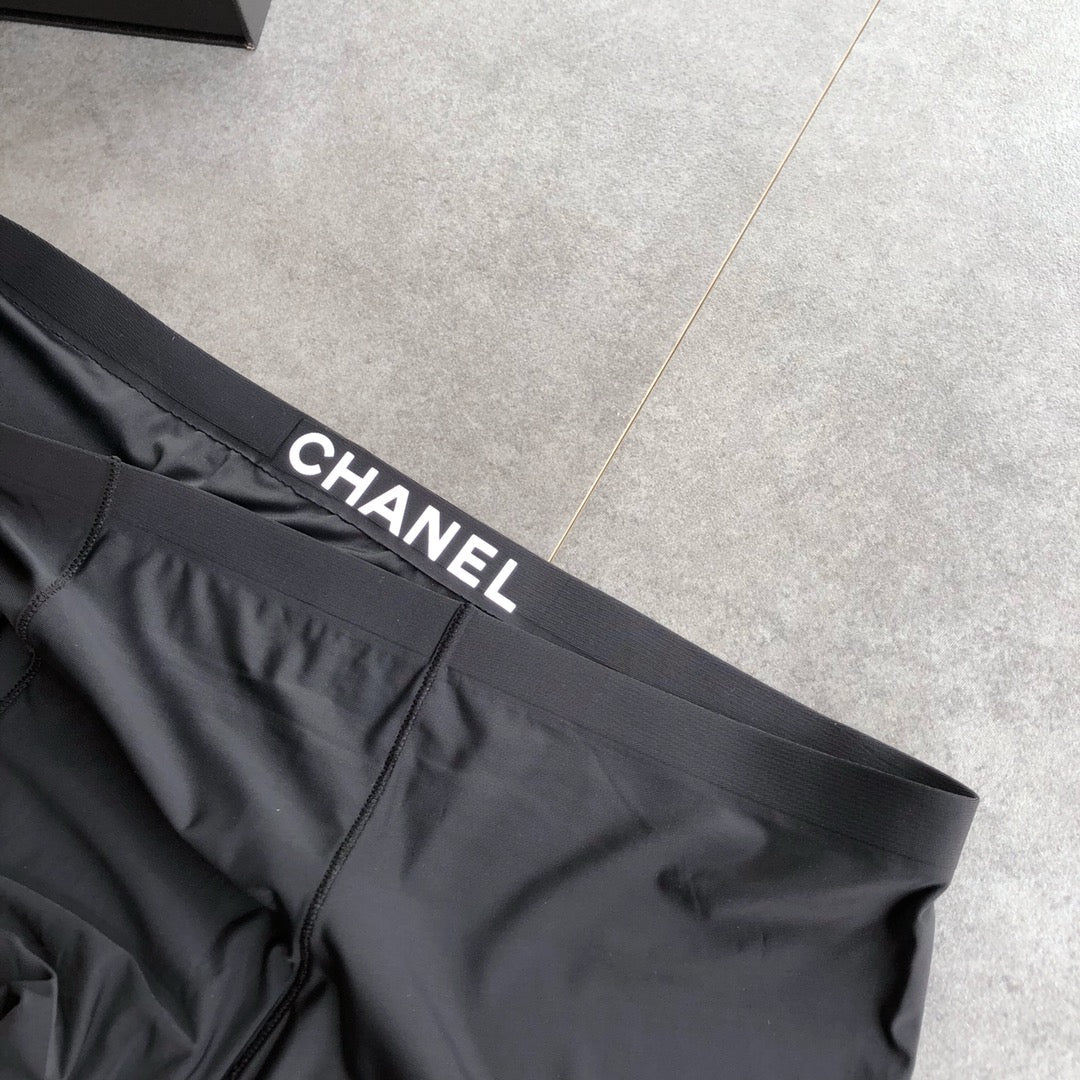 Chanel Contrast Logo Waistbands Men's Boxer Briefs - 3-Piece Box