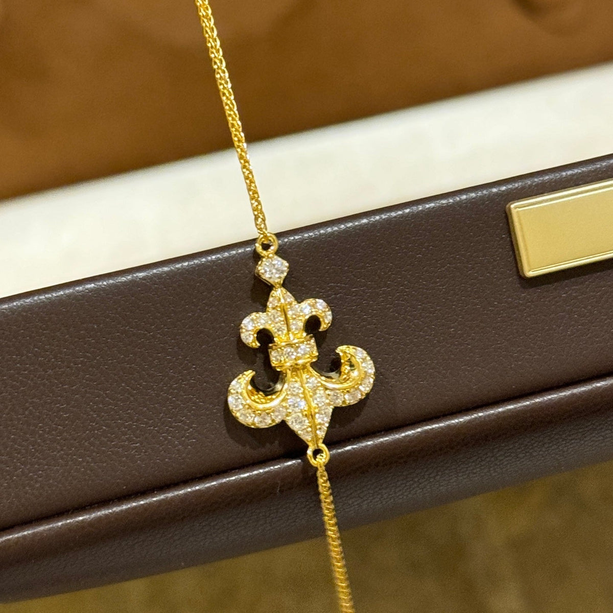 Martin Graham bracelet in polished metal-tone – front product view