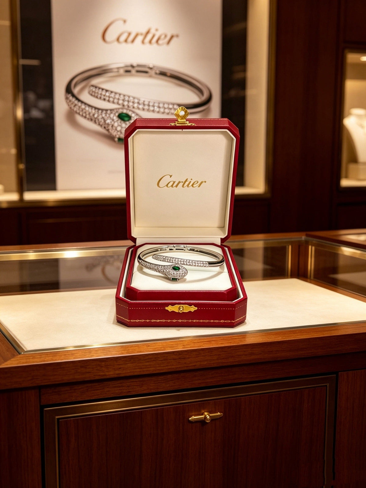 Martin Graham bracelet in polished metal-tone – front view