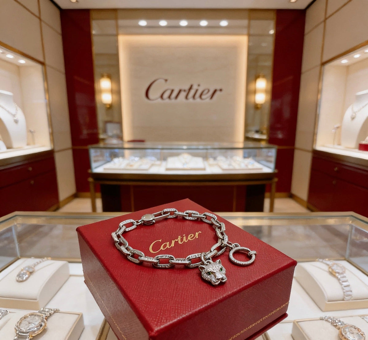 Martin Graham bracelet in polished metal-tone – front view