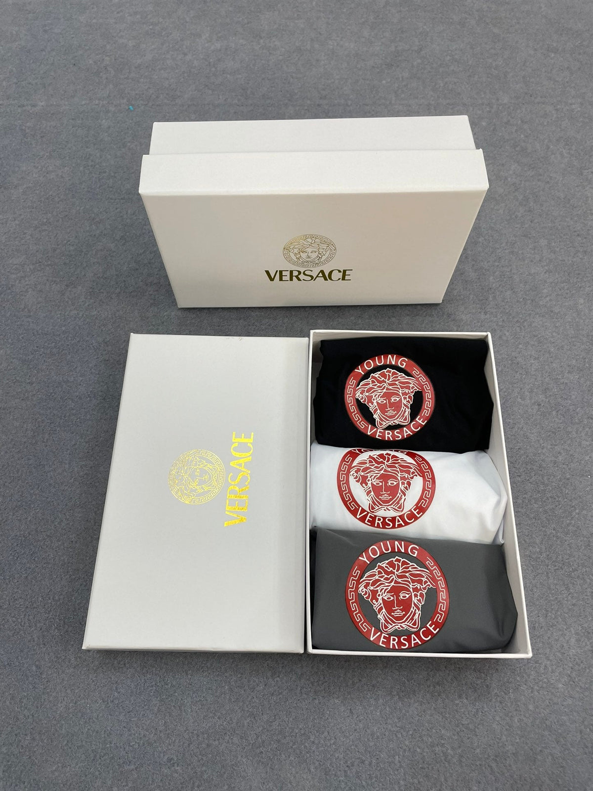 Versace Young Medusa Silky-Knit Boxer Briefs