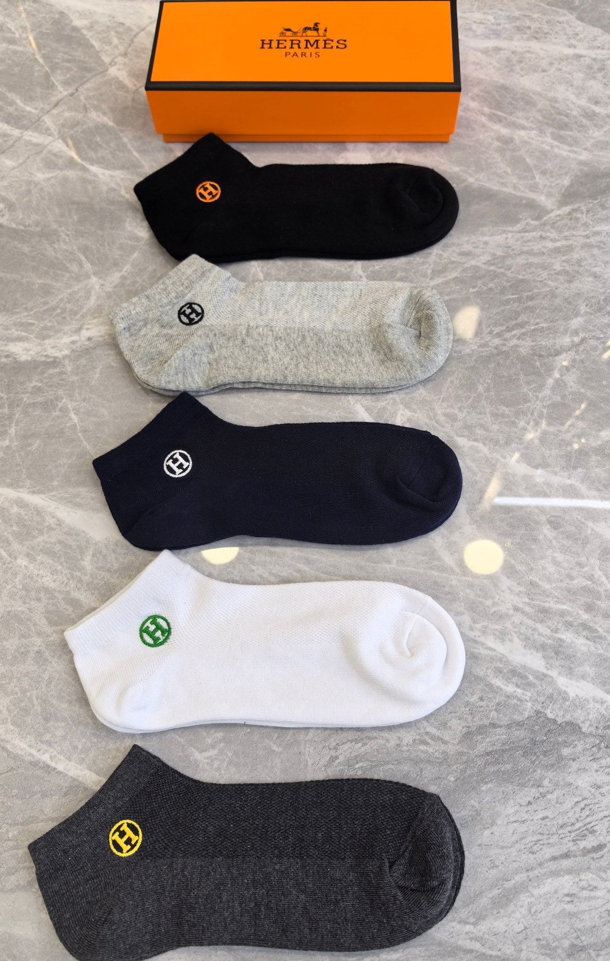 Hermes Short Socks - 5-Pair Set