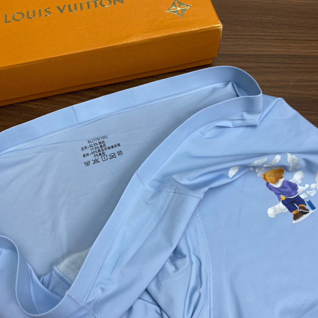 Louis Vuitton Blue & Grey Men's Boxer Briefs - 3-Piece Box