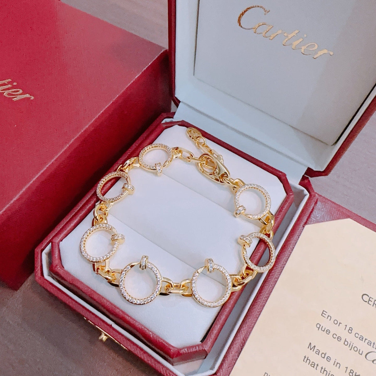 Martin Graham bracelet in polished metal-tone – front view