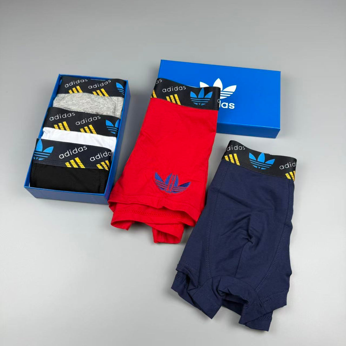 Adidas 86% Nylon & 14% stretch fibre Seamless-Cut Men's Boxer Briefs - 3-Piece Box