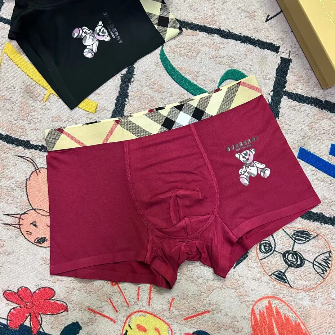 Burberry Clean Logo Waistbands Men's Boxer Briefs - 3-Piece Box