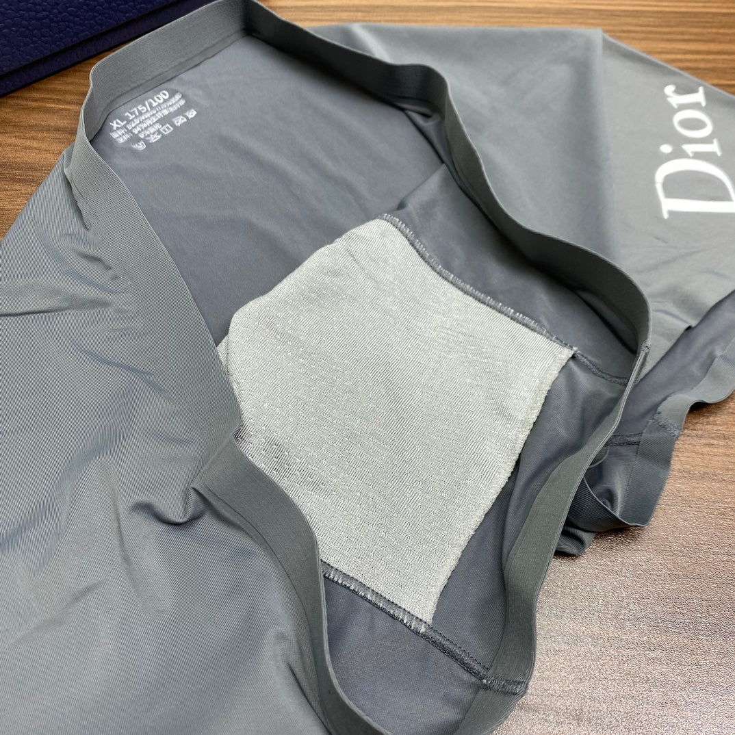 Dior Contrast Logo Men's Trunk Underwear - 3-Piece Box