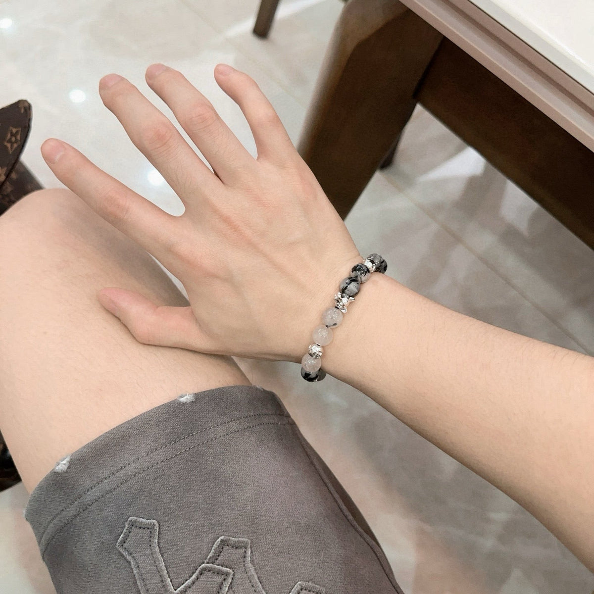 Martin Graham bracelet in polished metal-tone – front view