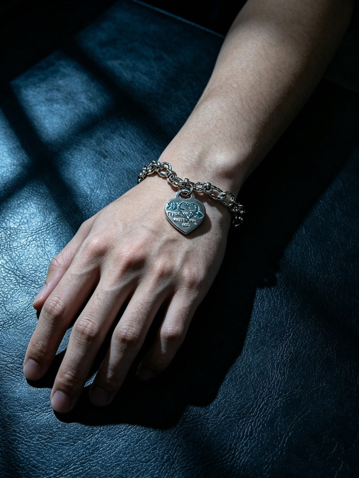 Martin Graham bracelet in polished metal-tone – front product view