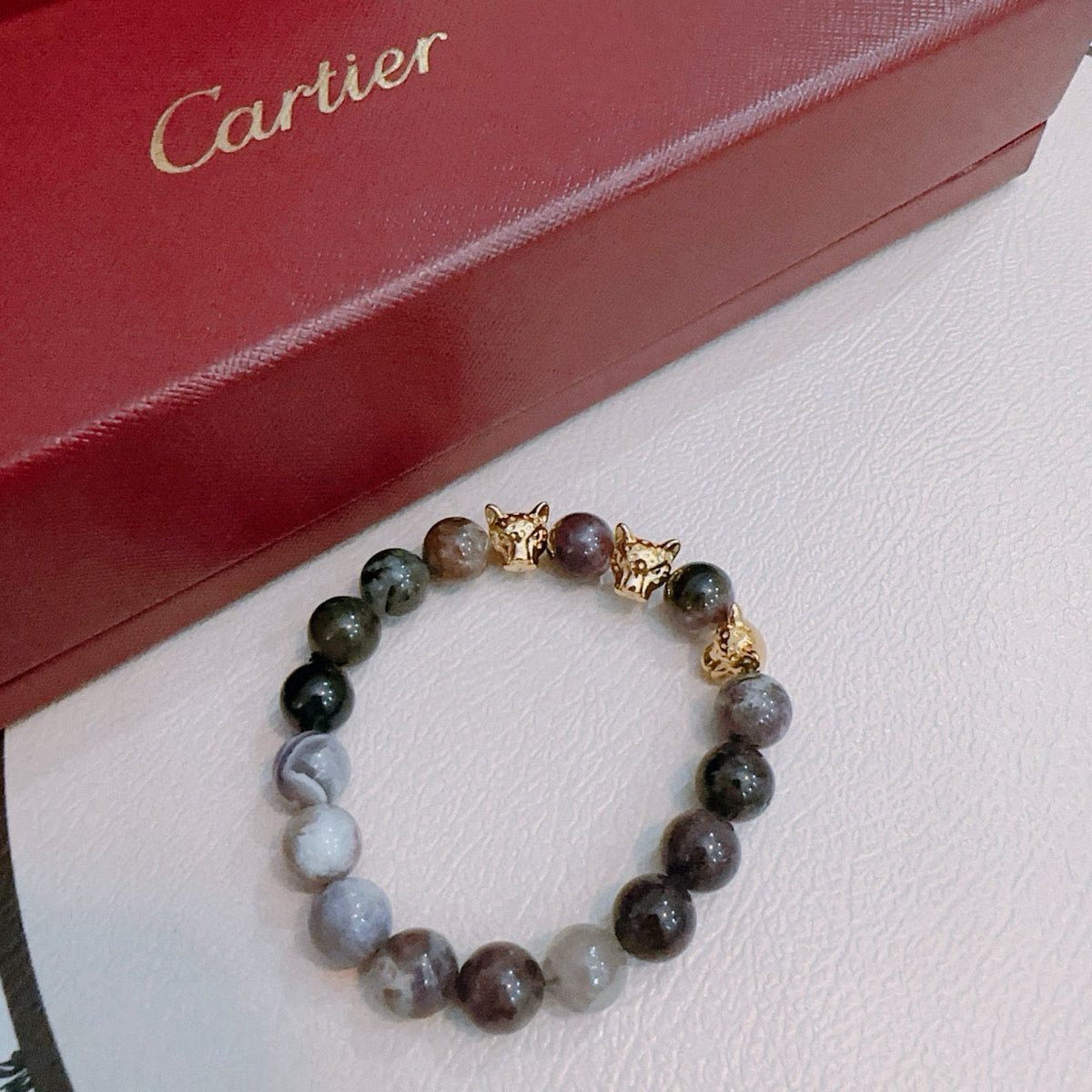 Martin Graham bracelet in polished metal-tone – front view
