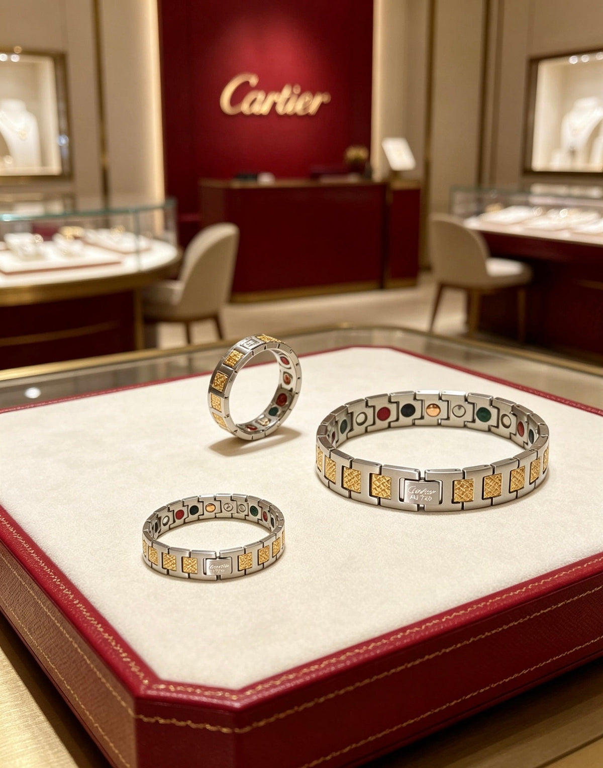 Martin Graham bracelet in polished metal-tone – front view