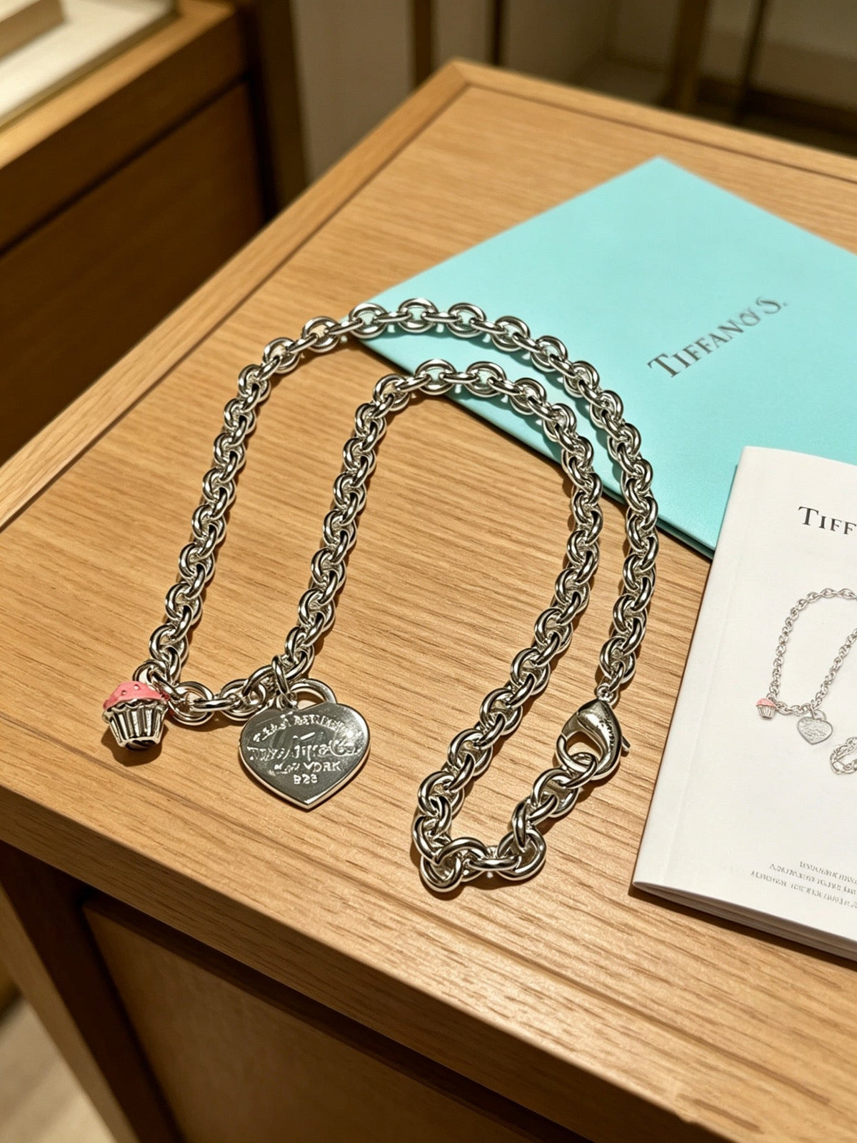Martin Graham pendant necklace in polished metal-tone – front product view
