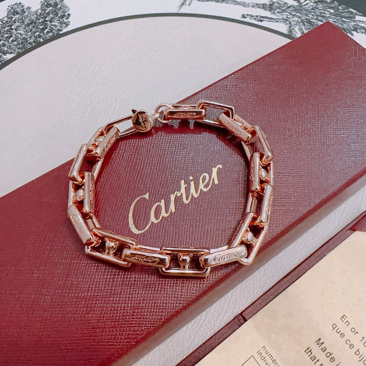 Martin Graham bracelet in polished metal-tone – front view
