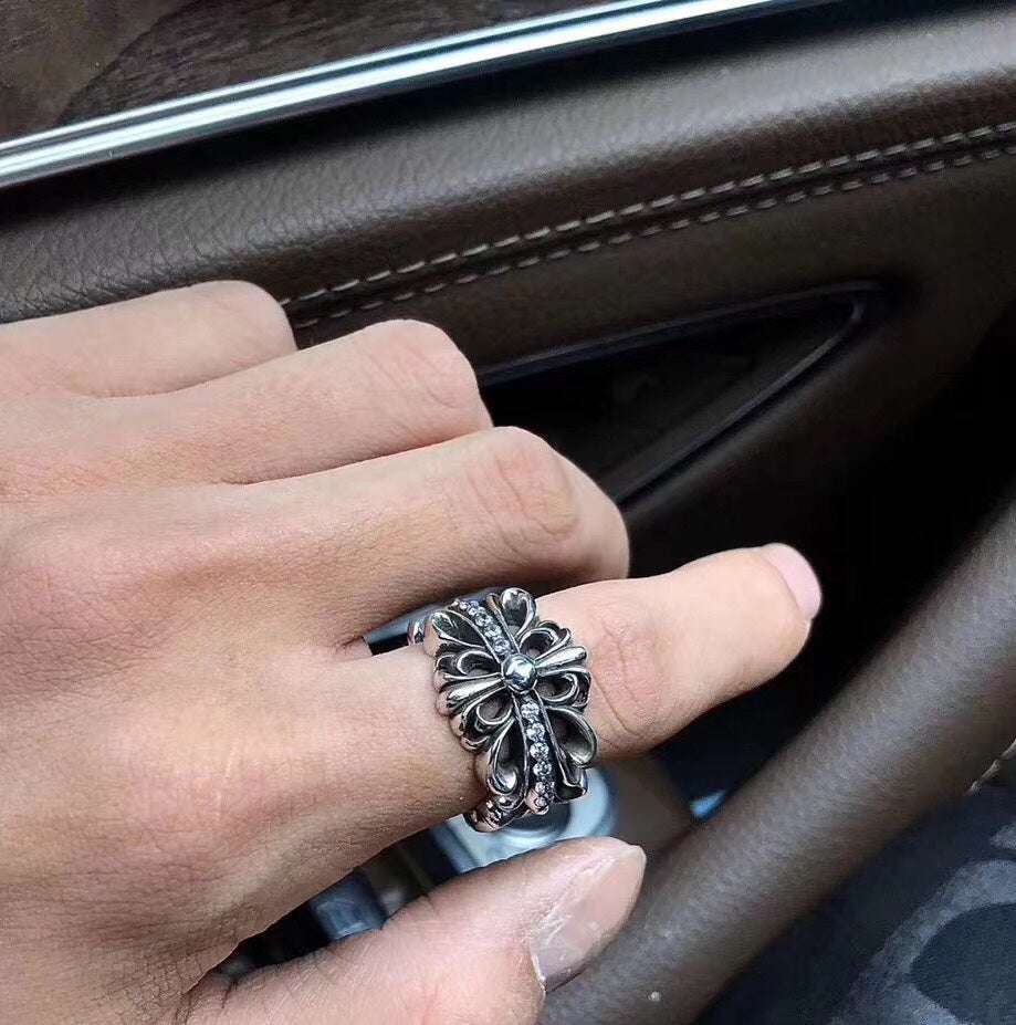 Martin Graham ring in polished metal-tone – front product view