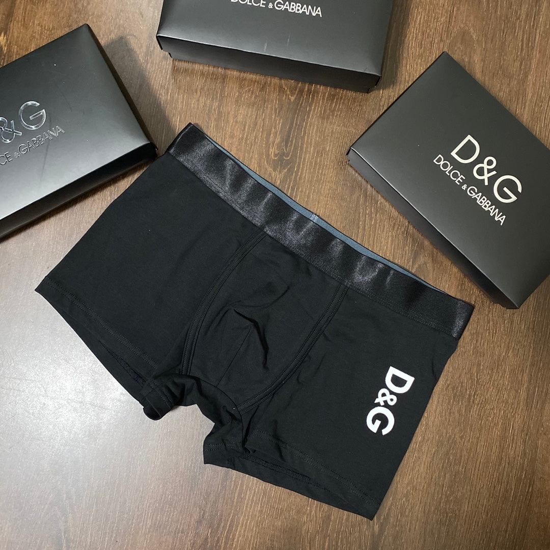 Dolce & Gabbana Clean Wordmark Men's Boxer Briefs - 3-Piece Box