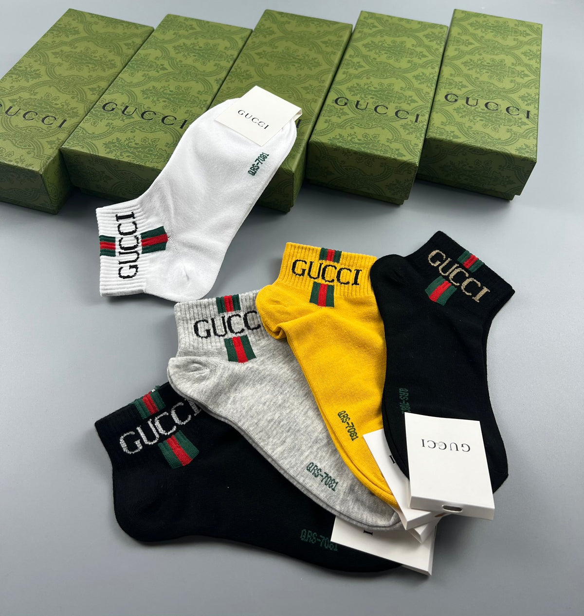 Gucci Cotton Socks – 5-Pair Pack