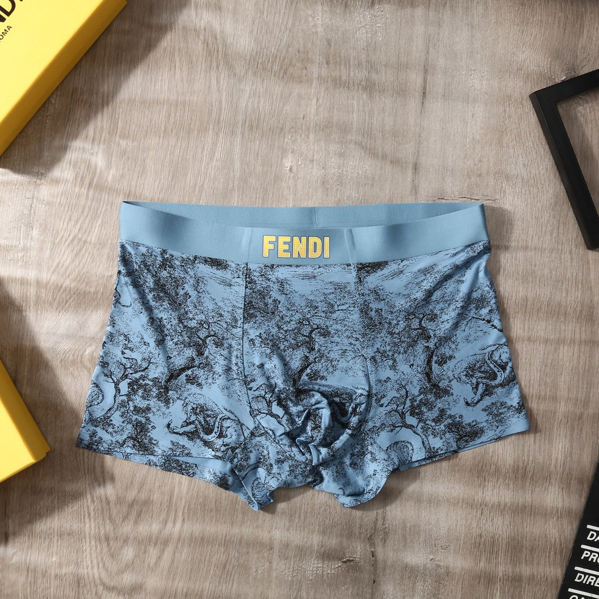 Fendi Modal-Blend Printed Men's Underwear - 3-Piece Box