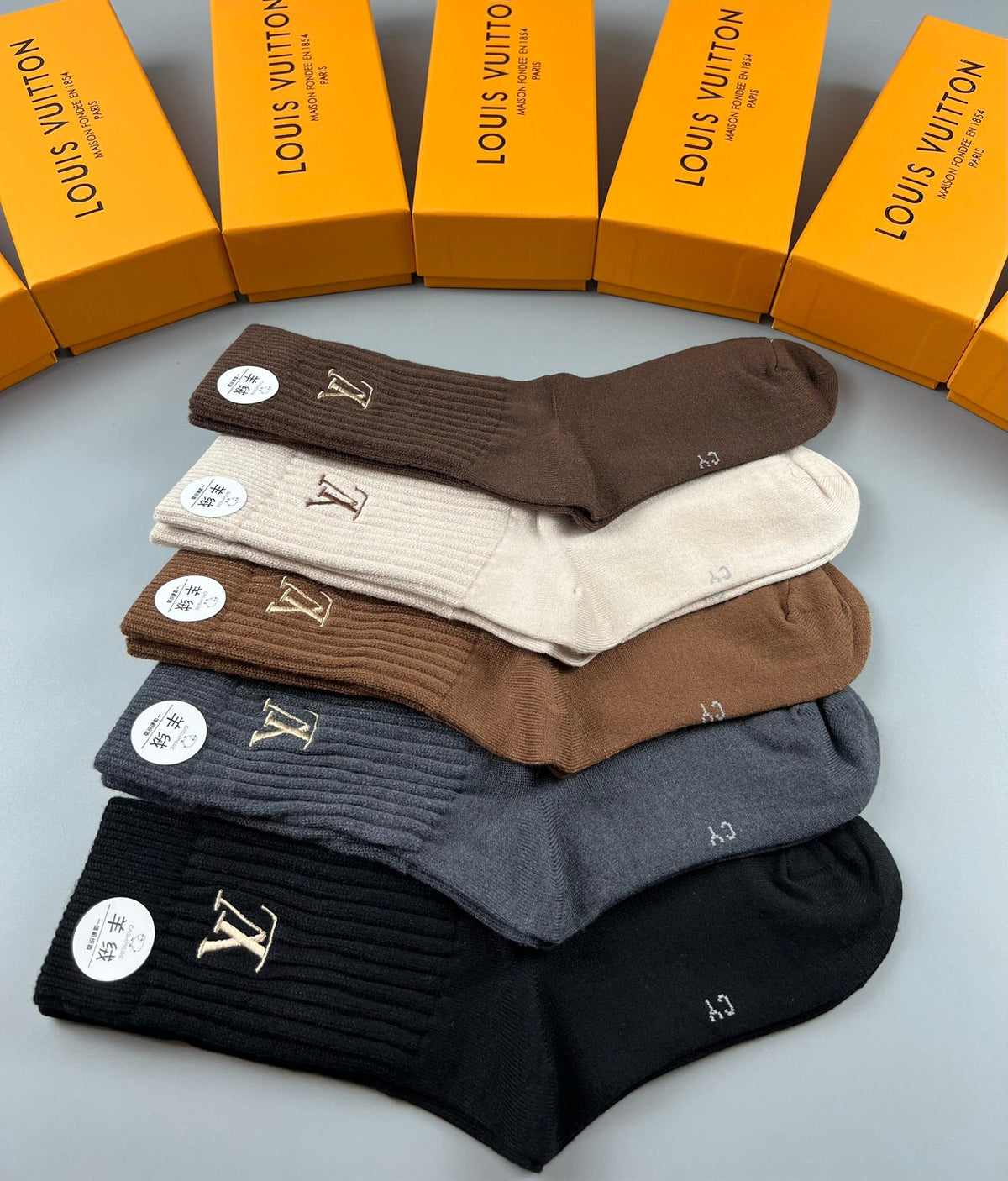 Louis Vuitton Cashmere & Cotton Socks - 5-Pair Set