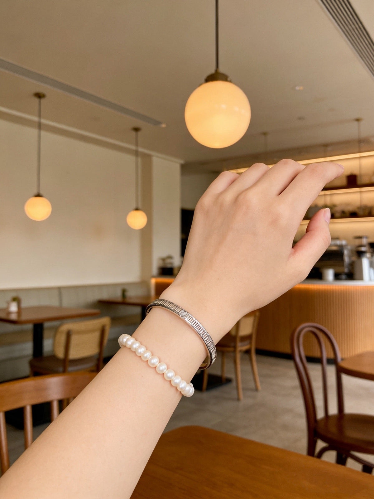 Martin Graham bracelet in polished metal-tone – front view
