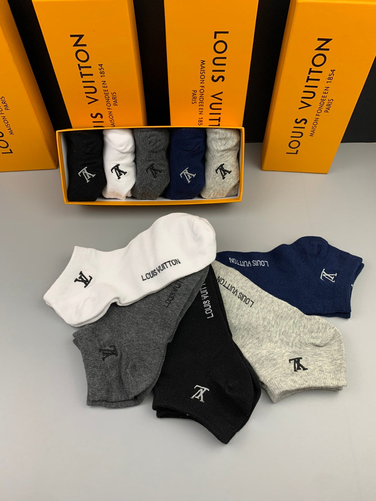 Louis Vuitton Cotton Socks - 5-Pair Set