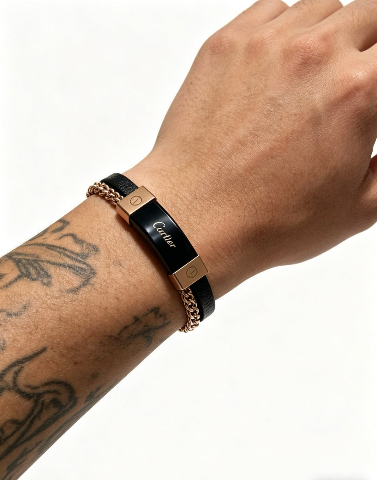 Martin Graham bracelet in polished metal-tone – front view