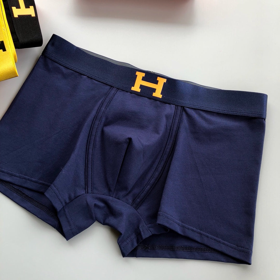 Hermes Contrast H Men's Boxer Briefs - 3-Piece Box