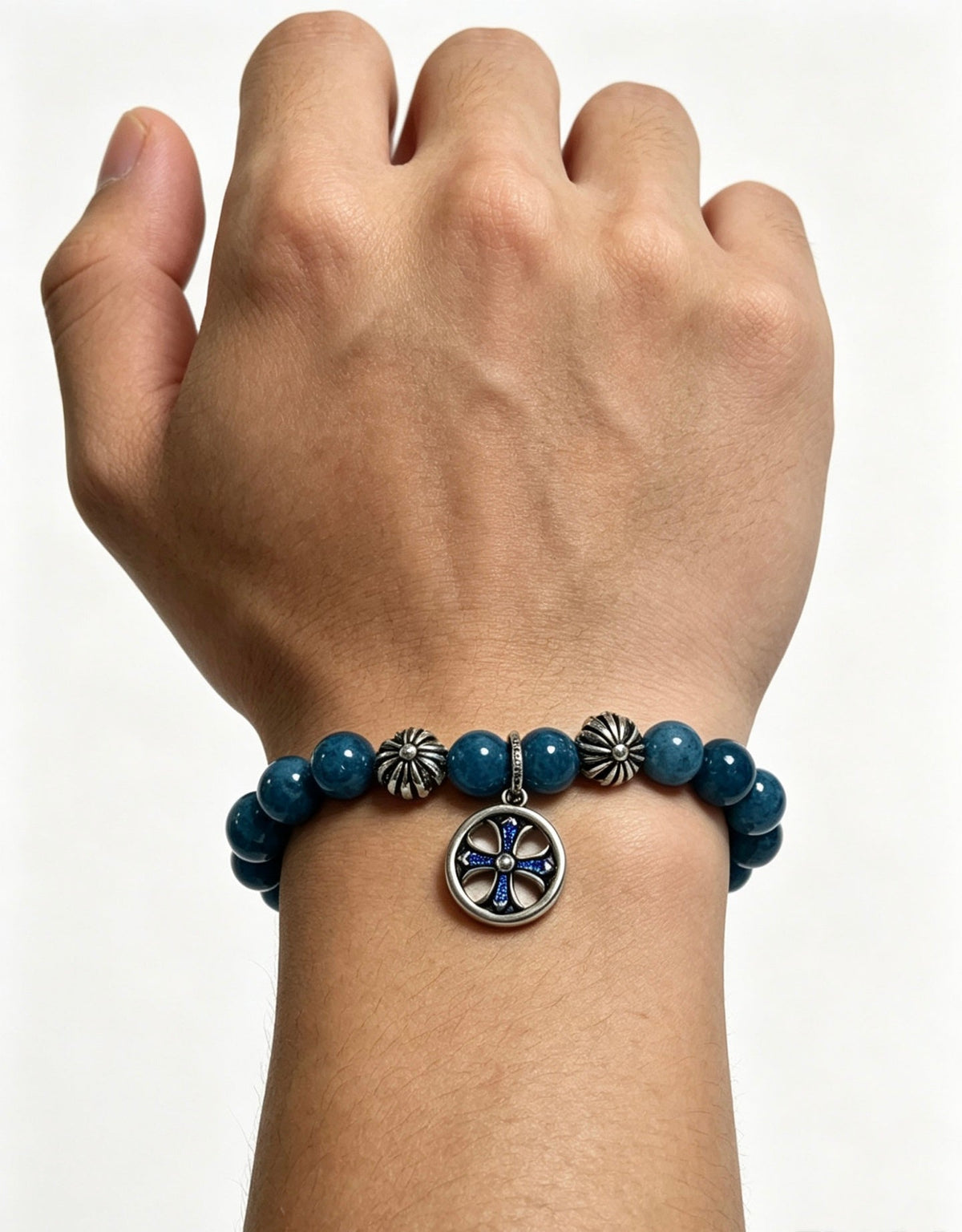 Martin Graham bracelet in polished metal-tone – front product view
