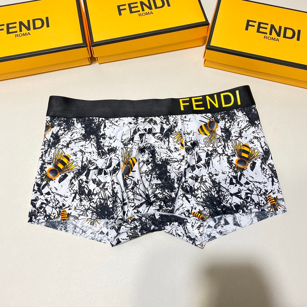 Fendi Ice-Silk Men's Boxer Briefs - 3-Piece Box - Sizes L-XXXL