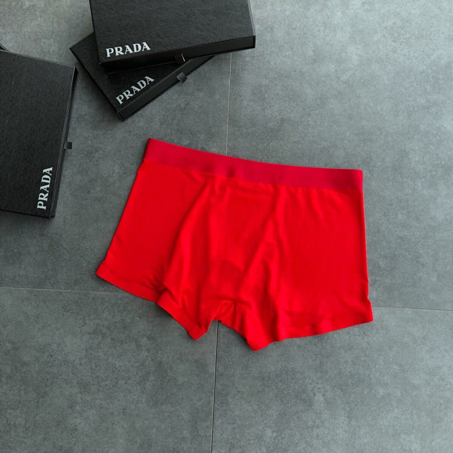 Prada Red Men's Boxer Briefs - 3-Piece Box