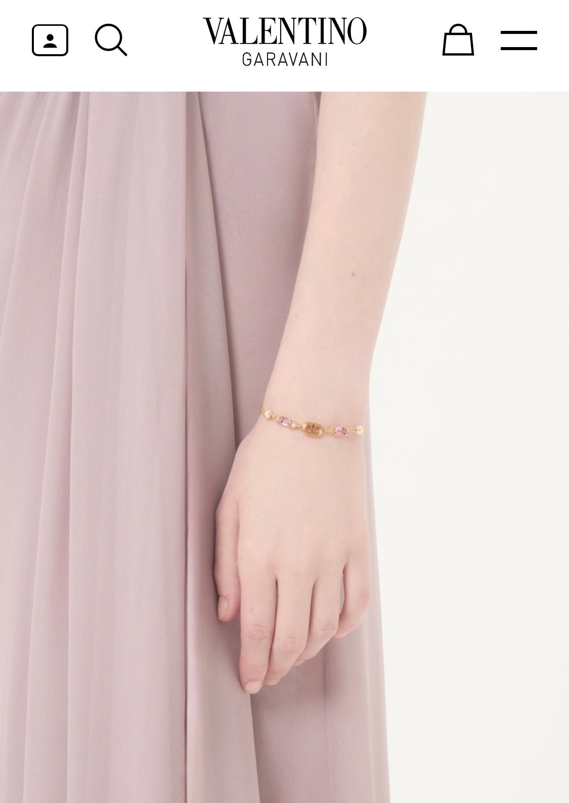 Martin Graham bracelet in polished metal-tone – front view