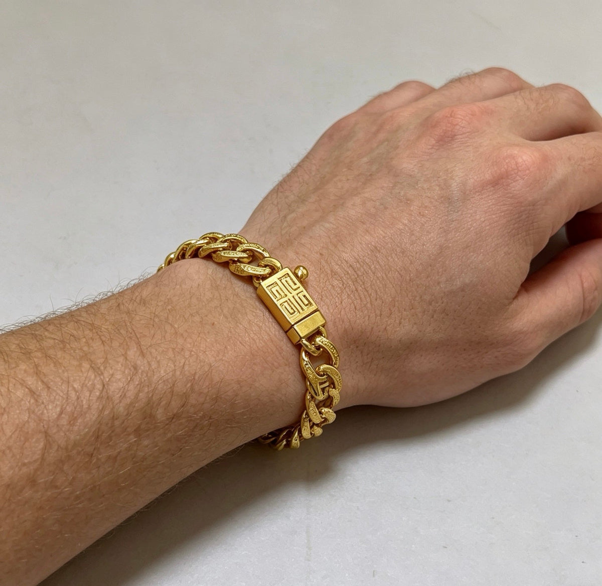 Martin Graham bracelet in polished metal-tone – front view