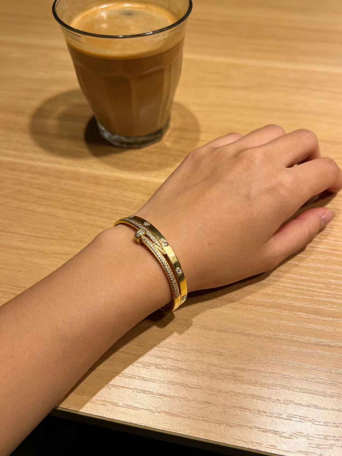Martin Graham bracelet in polished metal-tone – front view