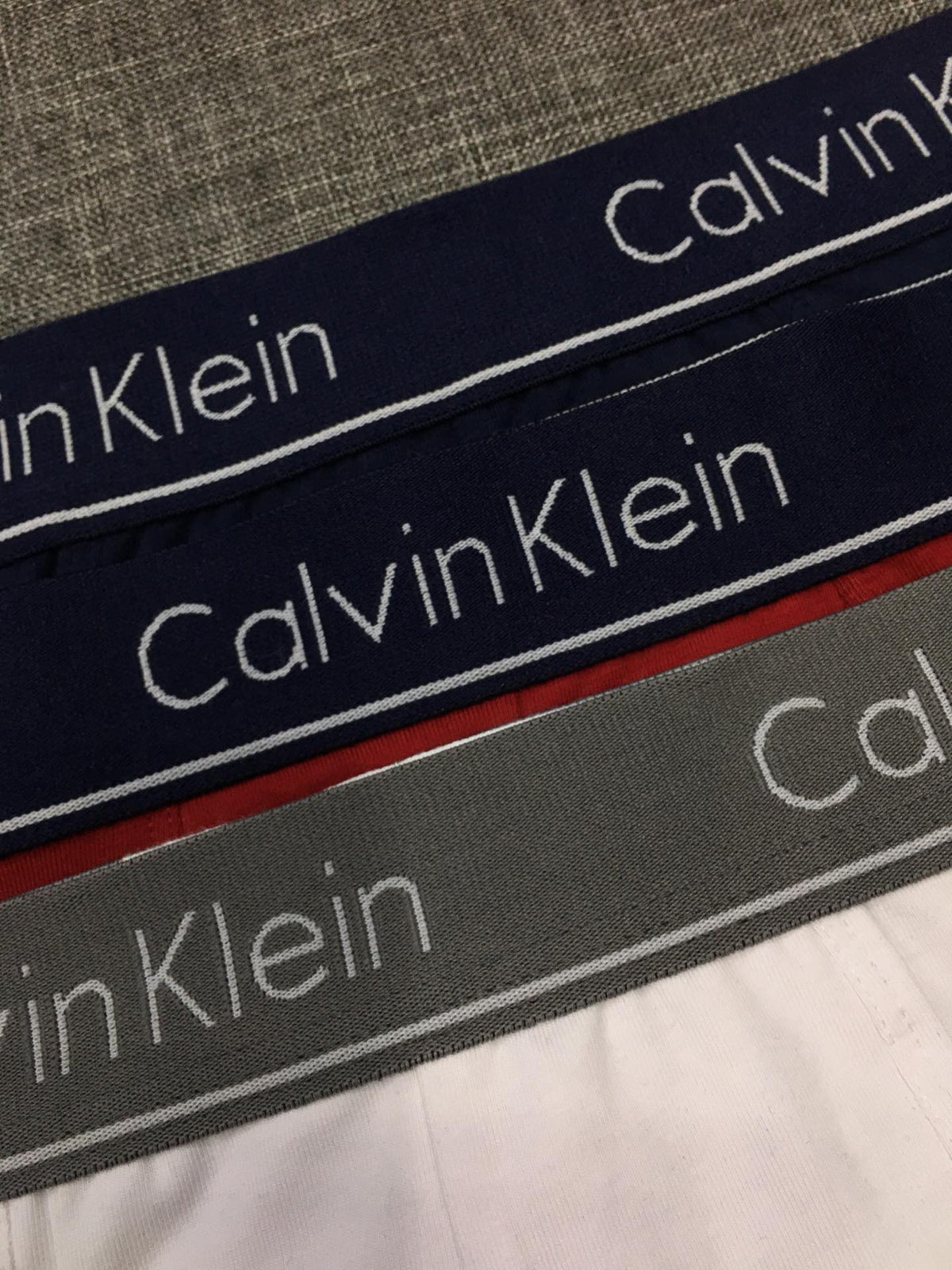 Calvin Klein Cotton-spandex blend Broad Logo Waistbands Men's Boxer Briefs - 3-Piece Box