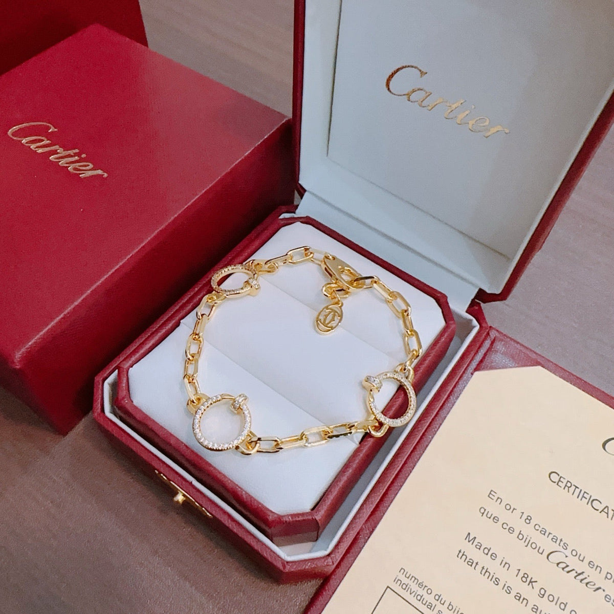 Martin Graham bracelet in polished metal-tone – front view