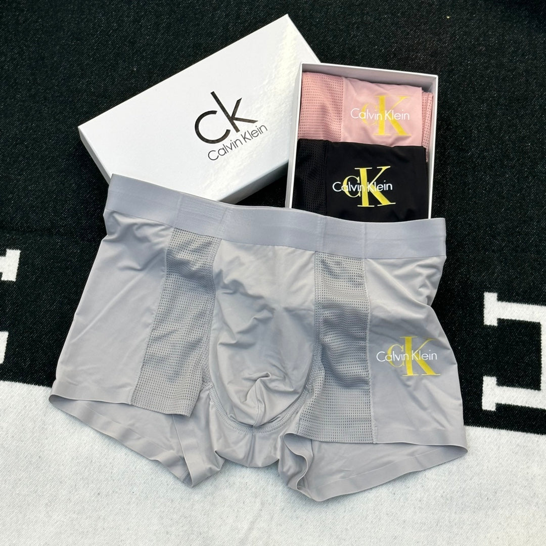 Calvin Klein Gold-Tone Monogram Men's Boxer Briefs