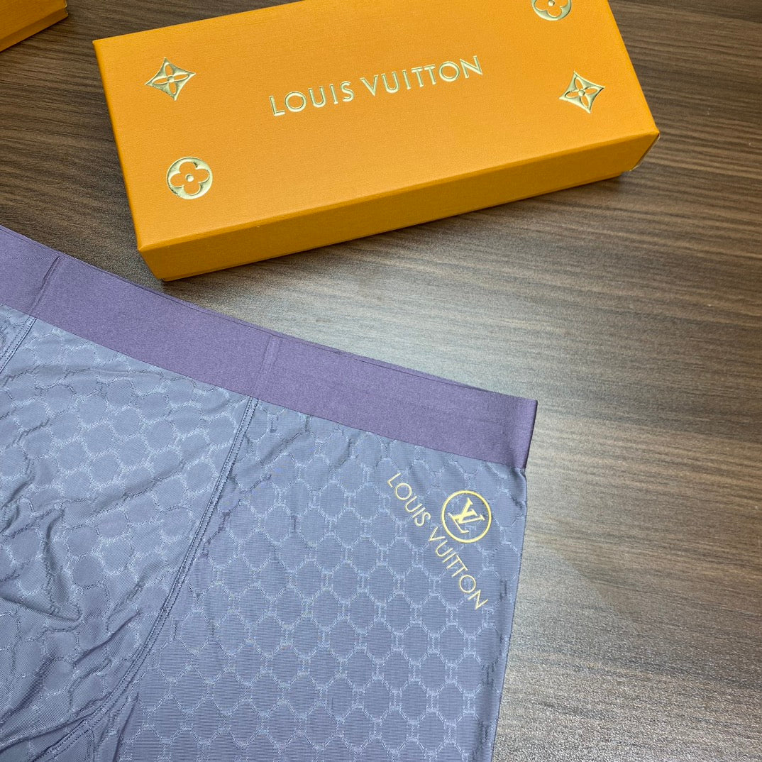 Louis Vuitton Textured Men's Trunk Underwear - 3-Piece Box