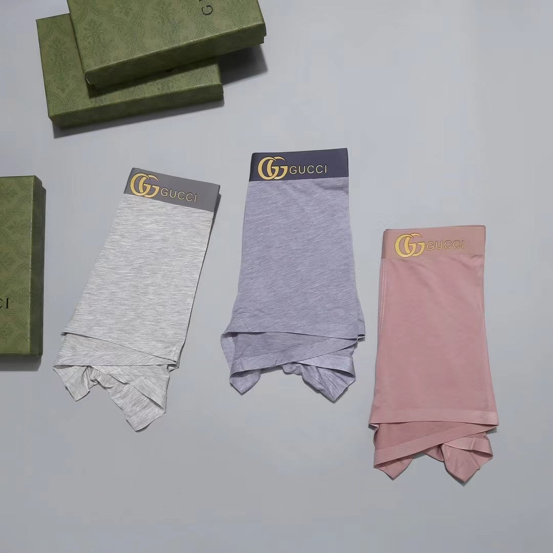 Gucci Gold-Tone Logo Men's Trunk Underwear - 3-Piece Box