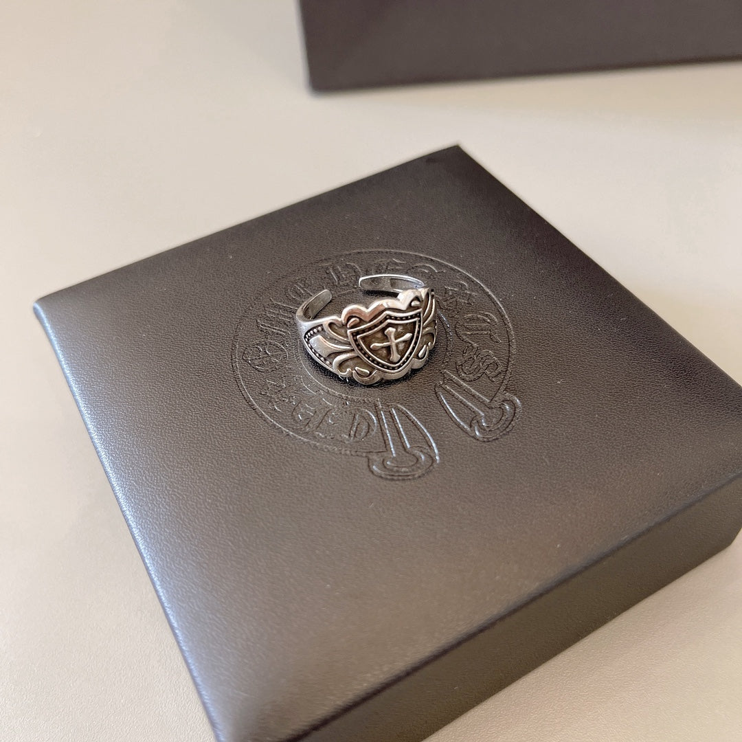 Martin Graham ring in polished metal-tone – front product view