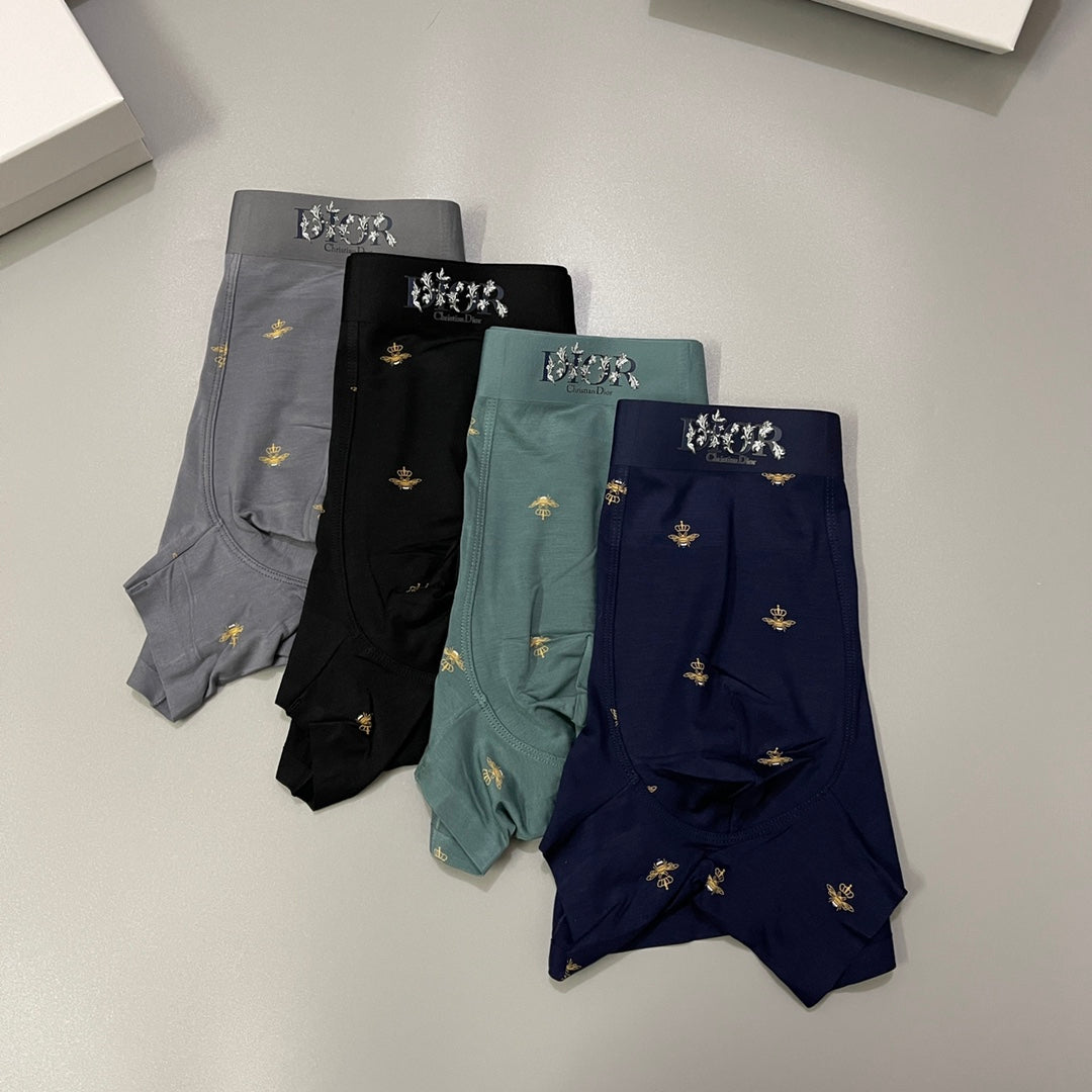Dior Small Bee Motifs Men's Boxer Briefs - 3-Piece Box
