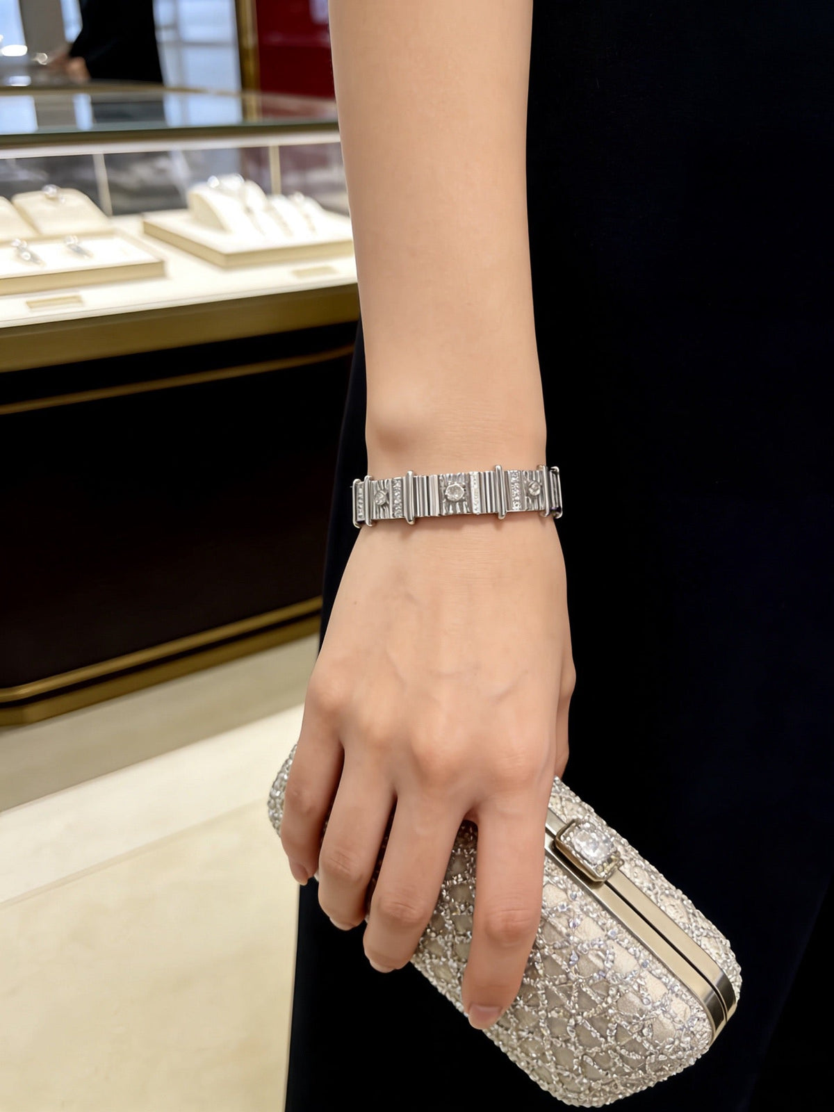 Martin Graham bracelet in polished metal-tone – front view