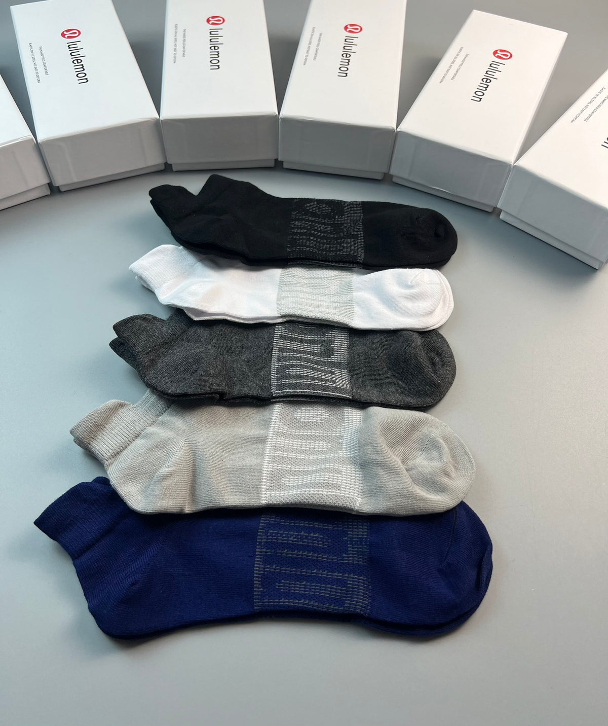 Lululemon Cotton No-Show Socks - 5-Pair Set