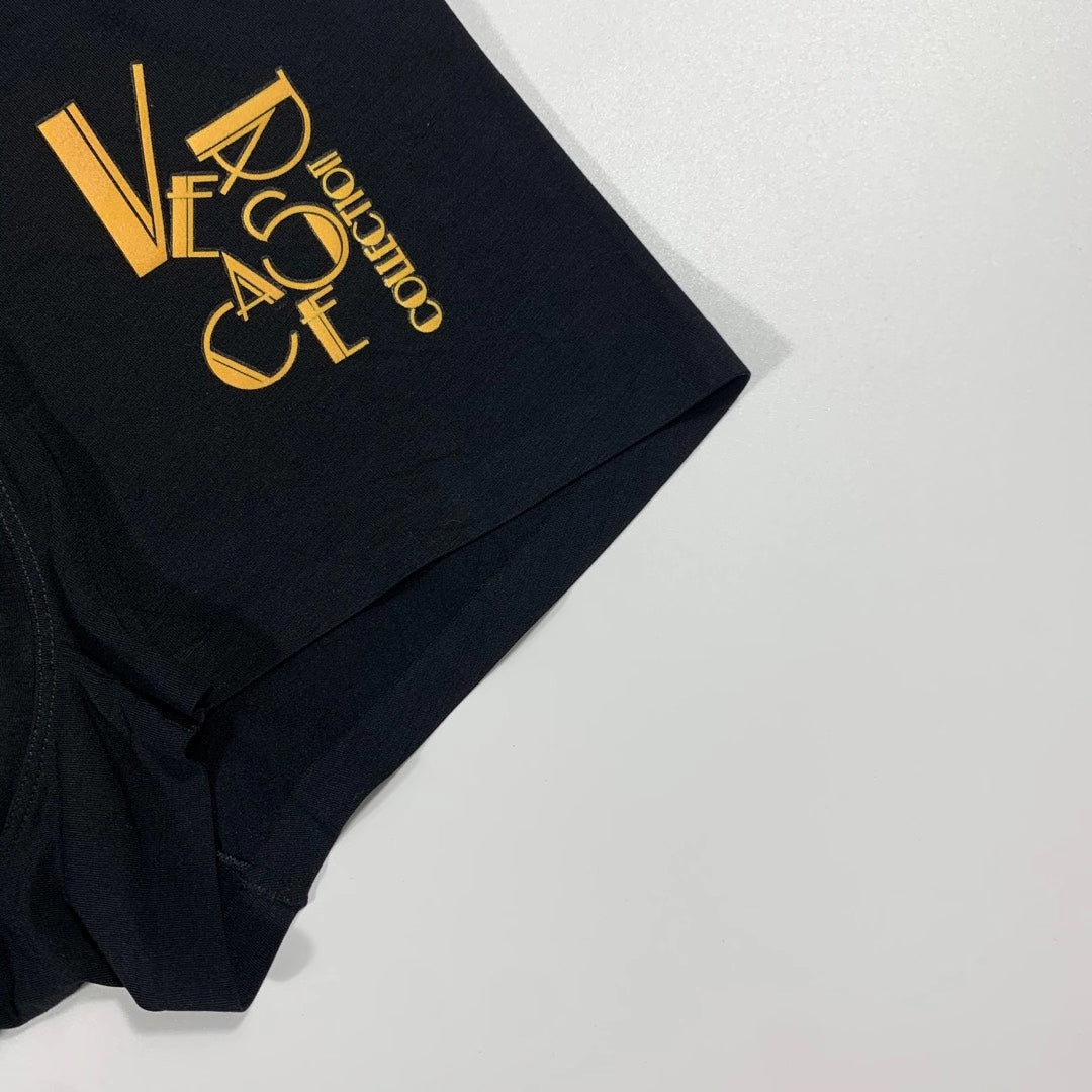 Versace Gold Graphic Men's Trunk Underwear - 3-Piece Box