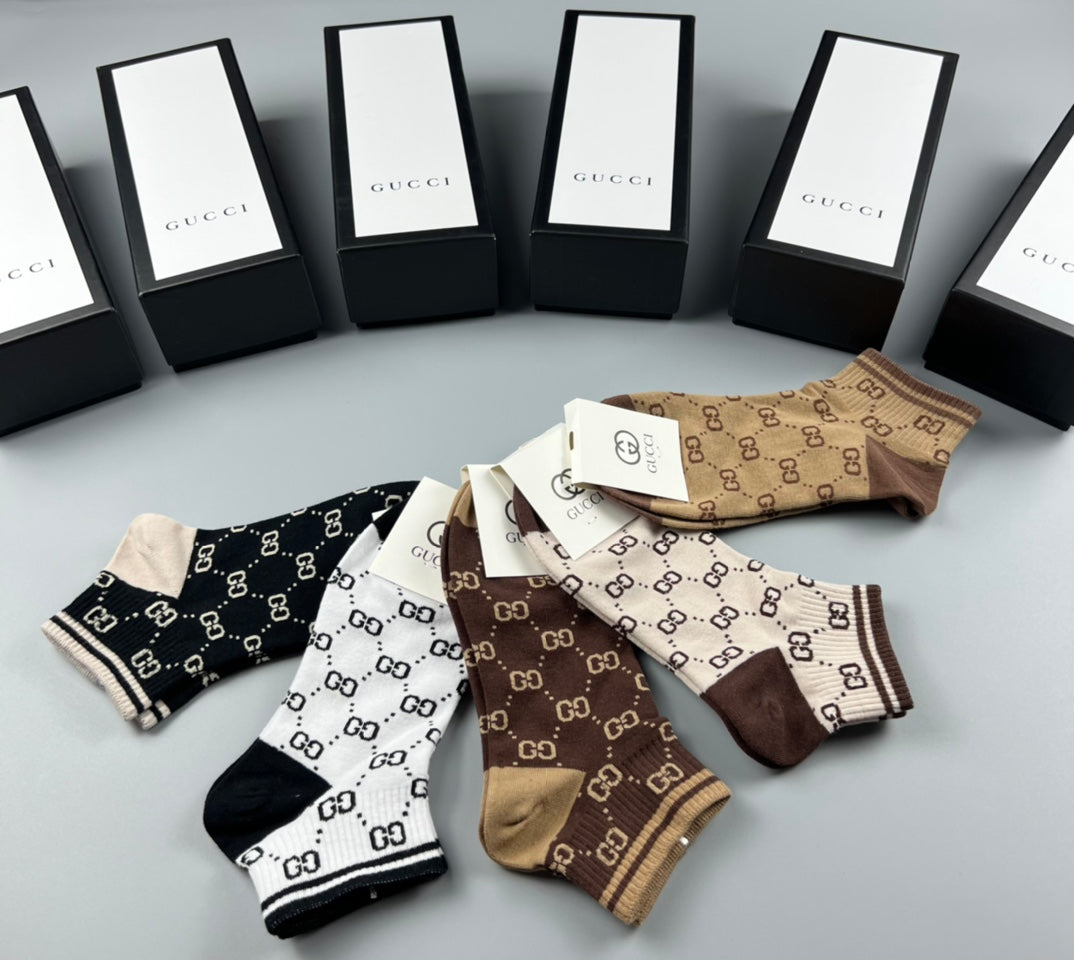 Gucci Cotton Socks – 5-Pair Pack