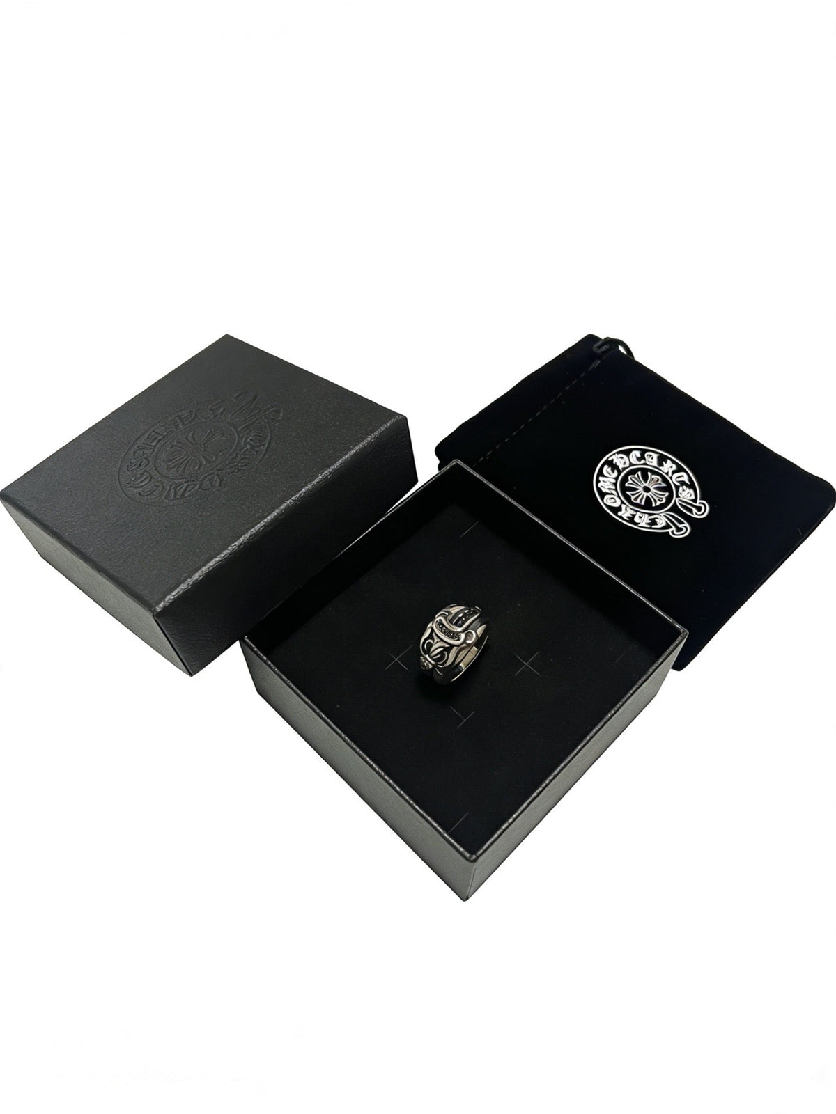 Martin Graham ring in polished metal-tone – front product view