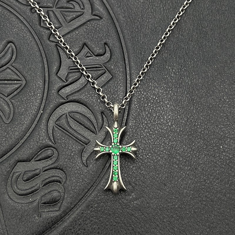 Martin Graham pendant necklace in polished metal-tone – front product view