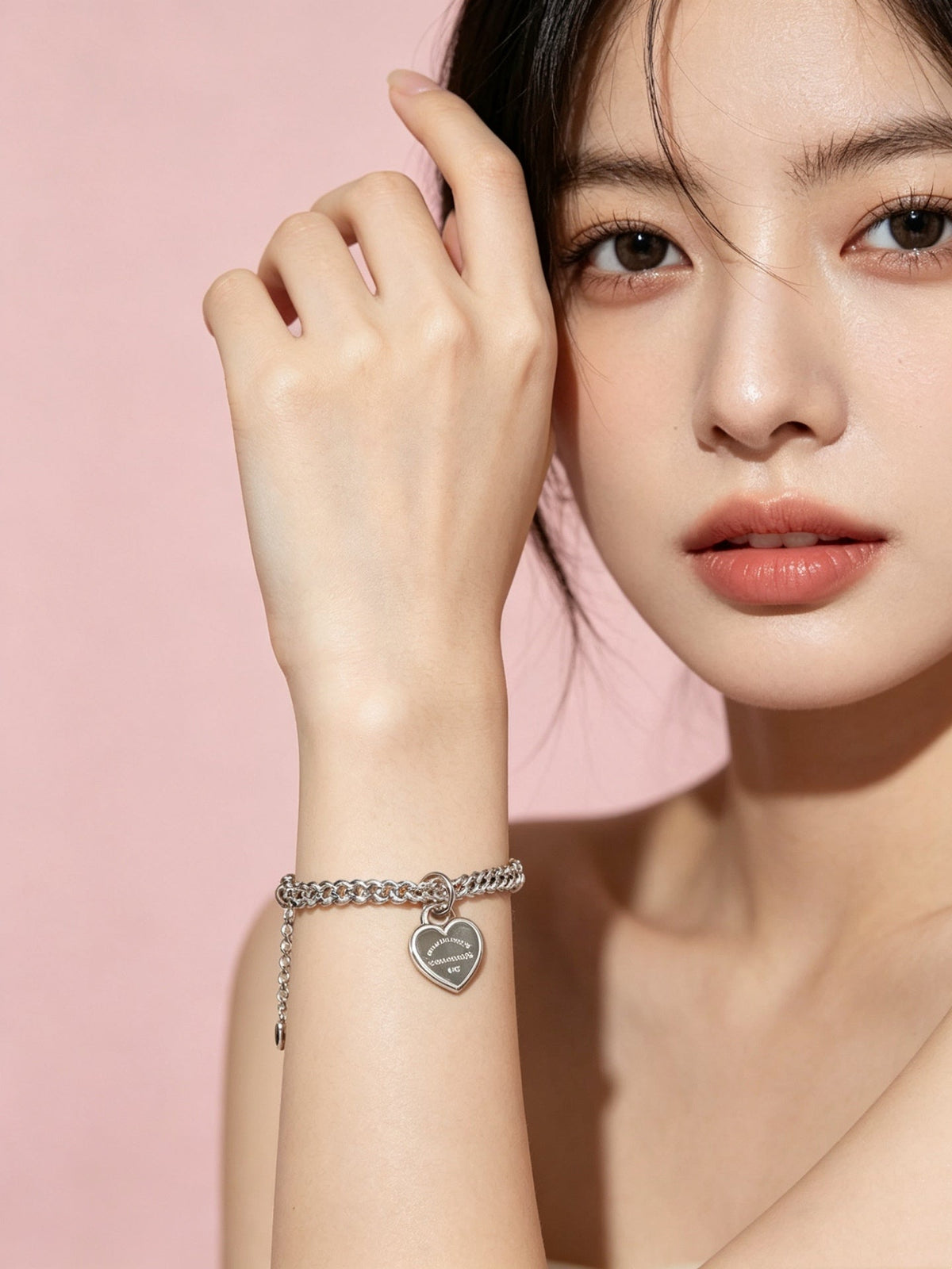 Martin Graham bracelet in polished metal-tone – front product view