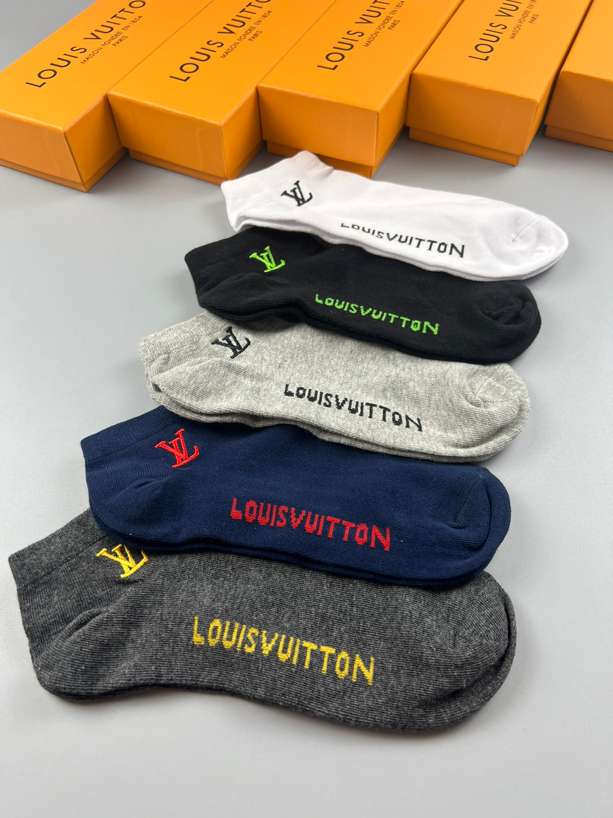 Louis Vuitton No-Show Socks - 5-Pair Set