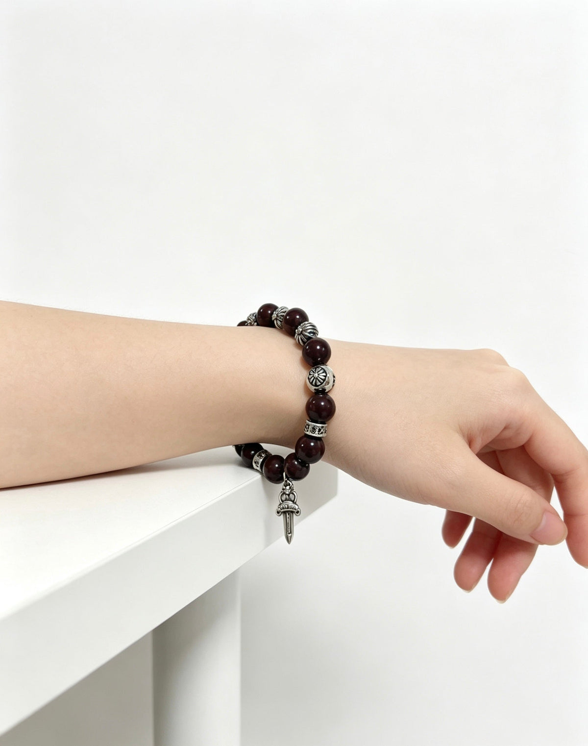 Martin Graham bracelet in polished metal-tone – front product view
