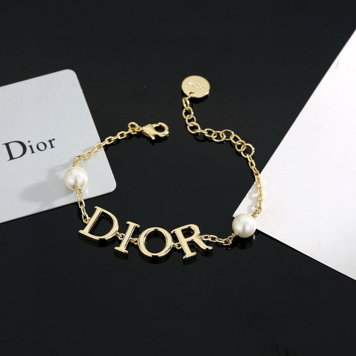 Martin Graham bracelet in polished metal-tone – front view