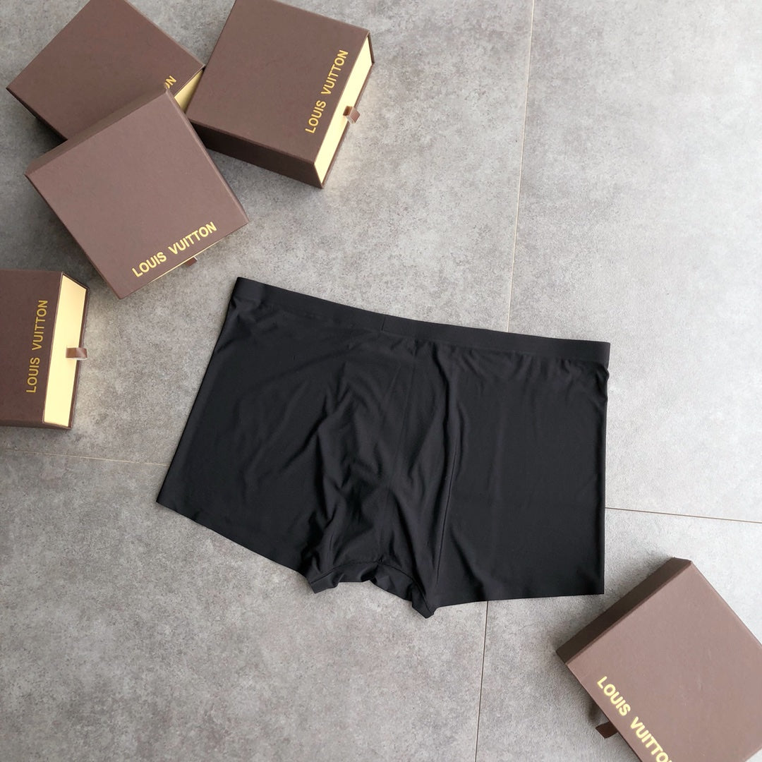 Louis Vuitton Contrast Waistbands And Understated Front Branding Men's Boxer Briefs - 3-Piece Box